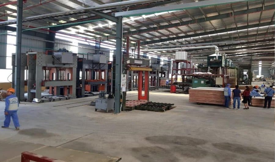 LELOI wood factory in Vietnam — production line 3