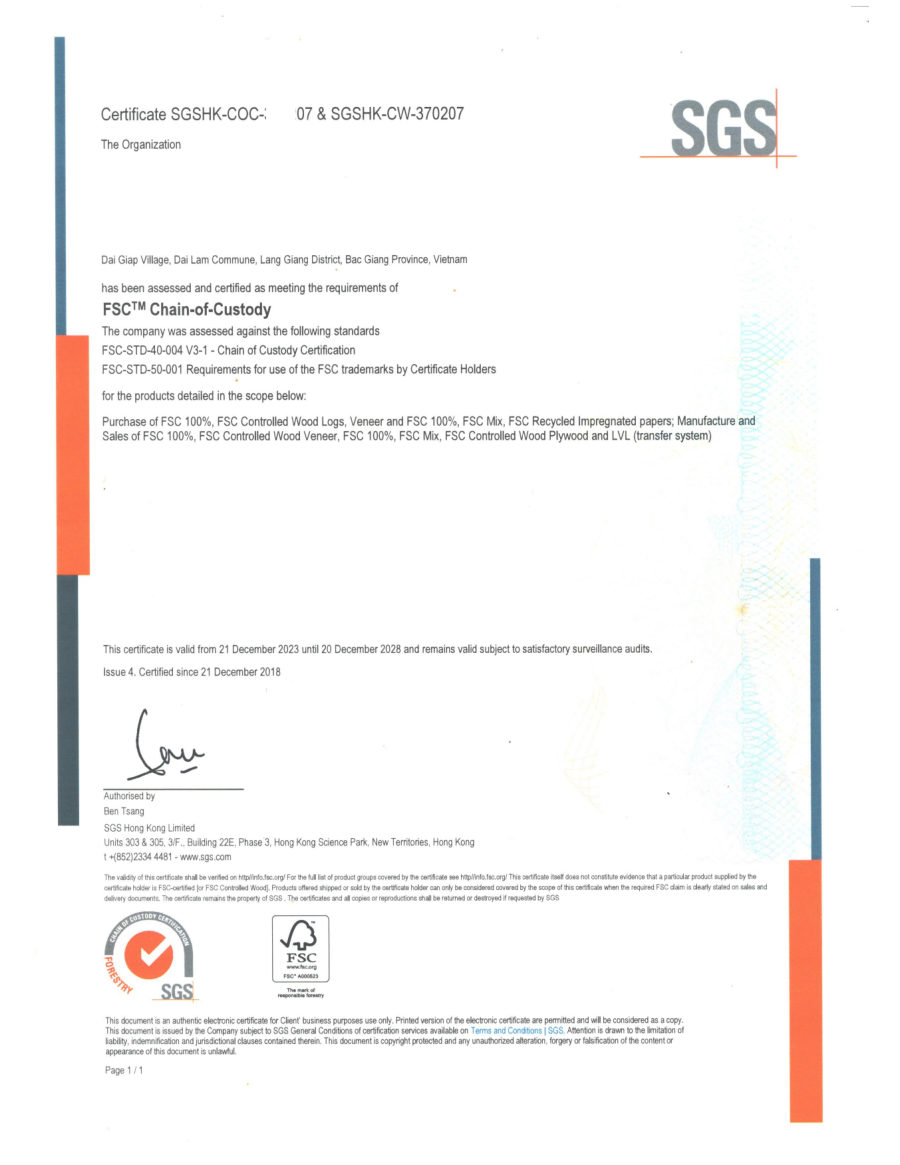 FSC Chain-of-Custody